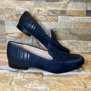 Karl Lagerfeld Paris Bea Bea Blue Suede Flats Women's Size 7